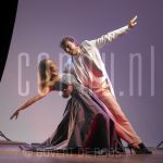 23-07-2004 Joke de Kruijf and Dick Cohen at studio in Amsterdam, on behalf of musical Crazy for you.

[keywords]Posed, Full Length, Singers, Actor, Actrice[/keywords]